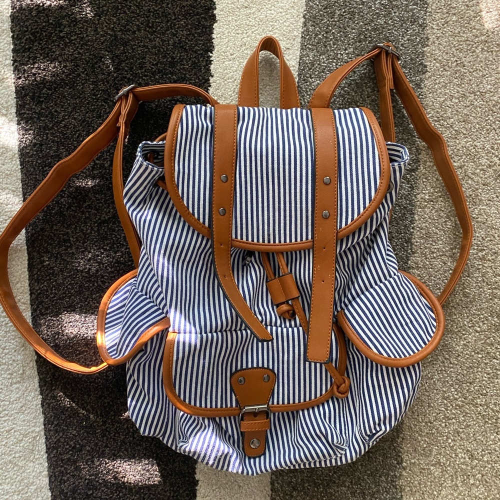 STRIPED BACKPACK